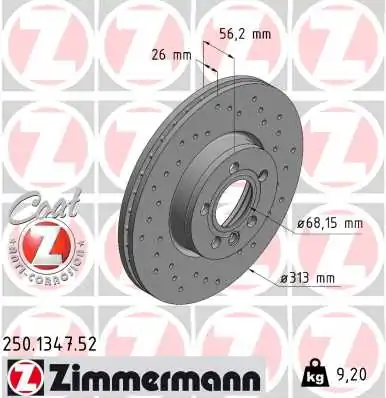 Brake Disc SPORT BRAKE DISC Z 250.1347.52