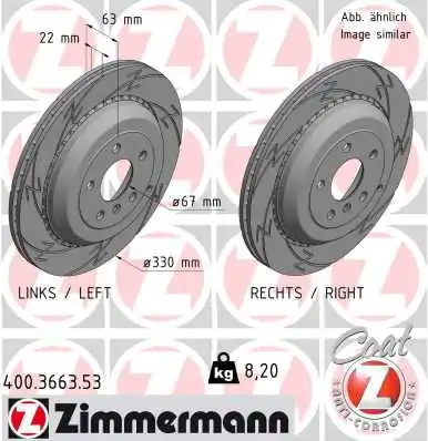 Brake Disc BLACK Z 400.3663.53