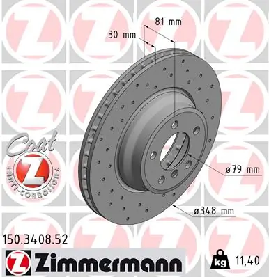 Brake Disc SPORT BRAKE DISC Z 150.3408.52