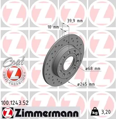 Brake Disc SPORT BRAKE DISC Z 100.1243.52