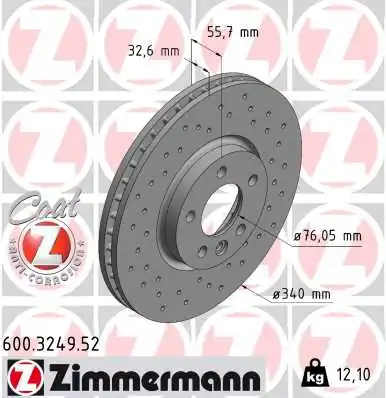 Brake Disc SPORT BRAKE DISC Z 600.3249.52