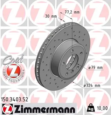 Brake Disc SPORT BRAKE DISC Z 150.3403.52