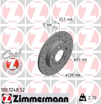 Brake Disc SPORT BRAKE DISC Z 100.1248.52
