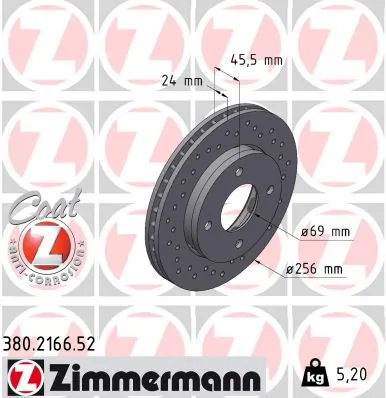 Brake Disc SPORT BRAKE DISC Z 380.2166.52