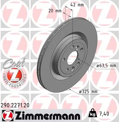Brake Disc COAT Z 290.2271.20