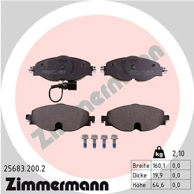 Brake Pad Set, disc brake 25683.200.2