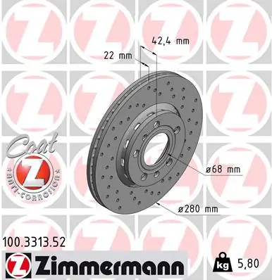 Brake Disc SPORT BRAKE DISC Z 100.3313.52