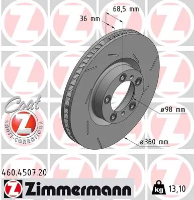 Brake Disc COAT Z 460.4507.20