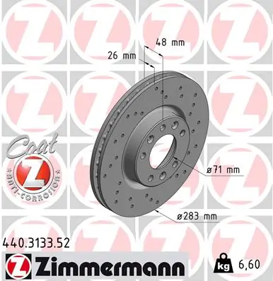 Brake Disc SPORT BRAKE DISC Z 440.3133.52