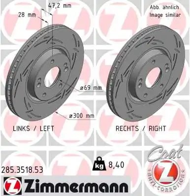 Brake Disc BLACK Z 285.3518.53