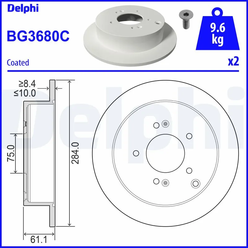 Brake Disc BG3680C