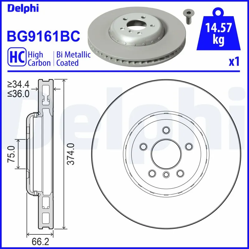 Brake Disc BG9161BC