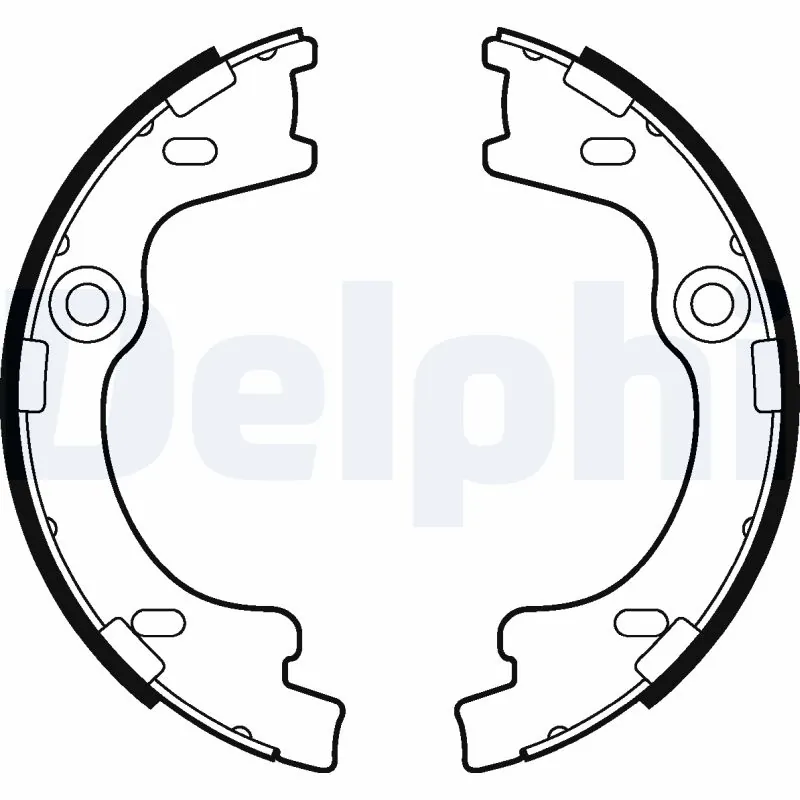 Brake Shoe Set, parking brake LS2012
