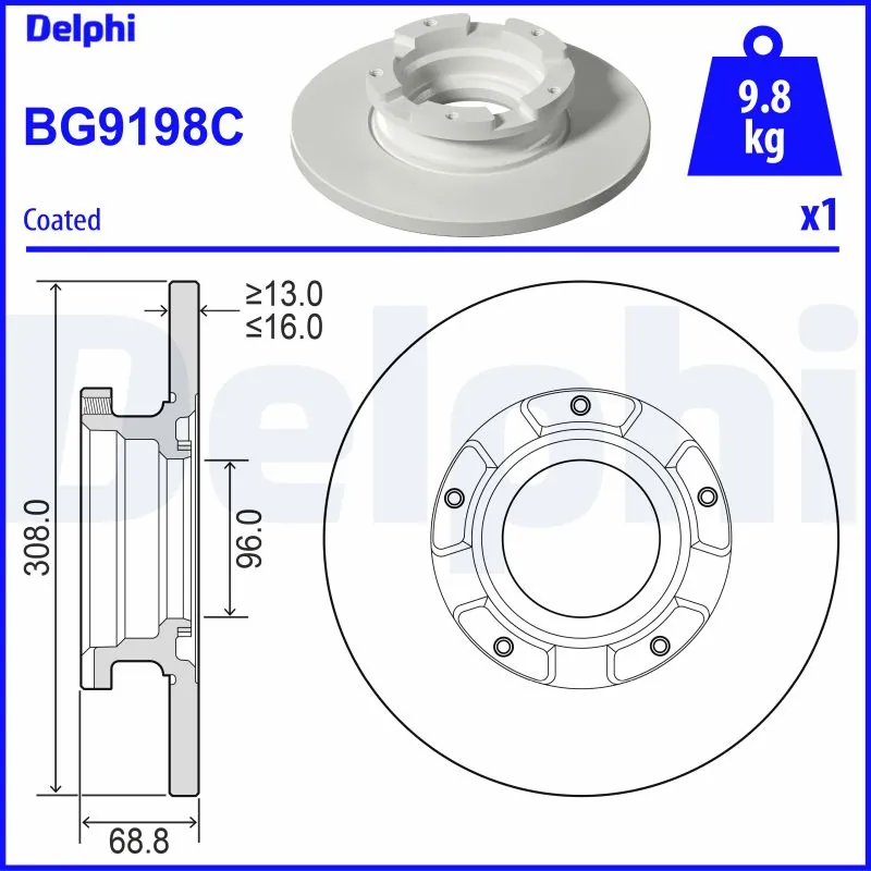Brake Disc BG9198C