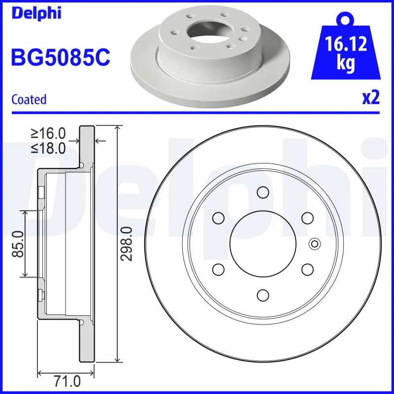 Brake Disc BG5085C
