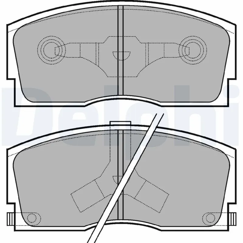 Brake Pad Set, disc brake LP626