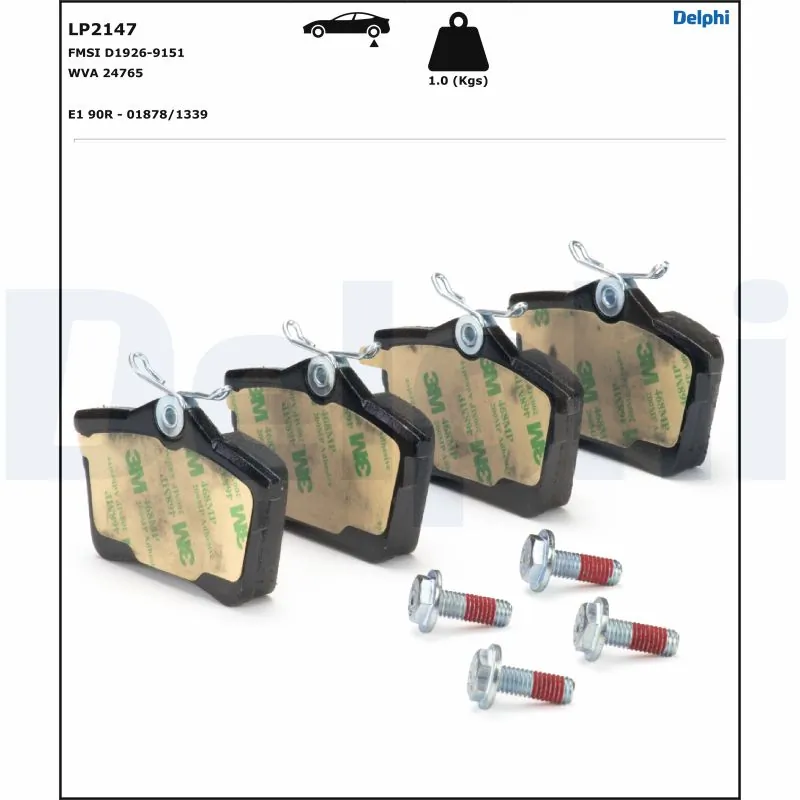 Brake Pad Set, disc brake LP2147