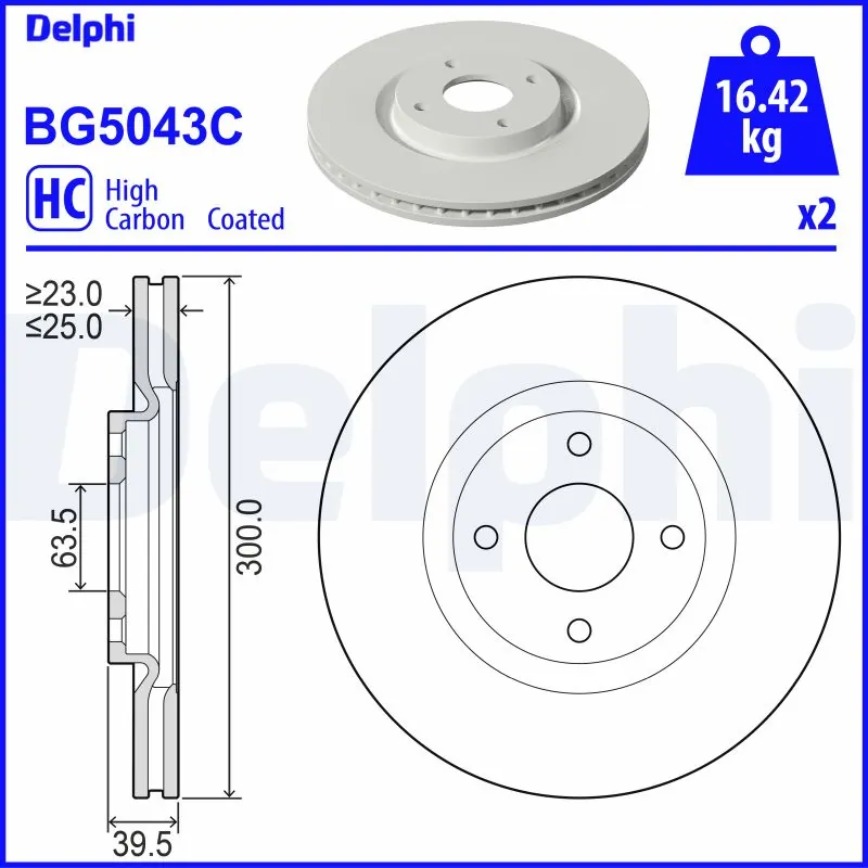 Brake Disc BG5043C