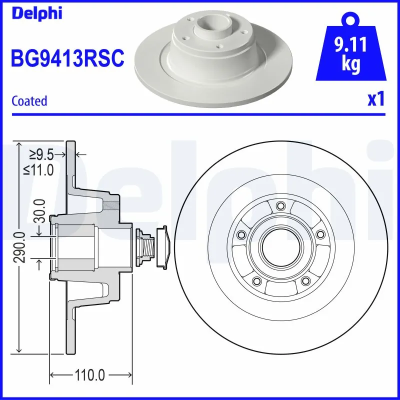 Brake Disc BG9413RSC