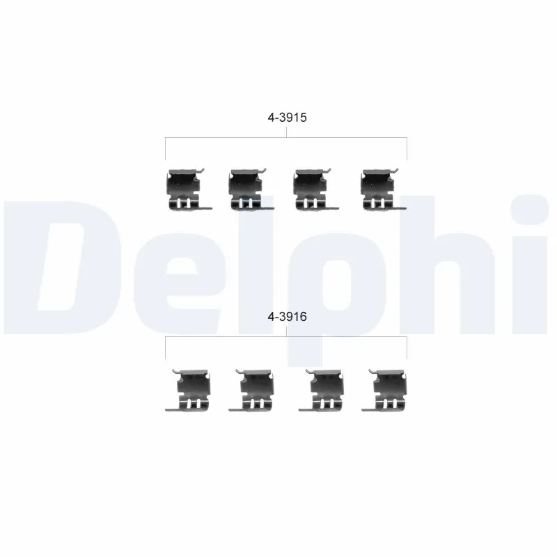 Accessory Kit, disc brake pad LX0348