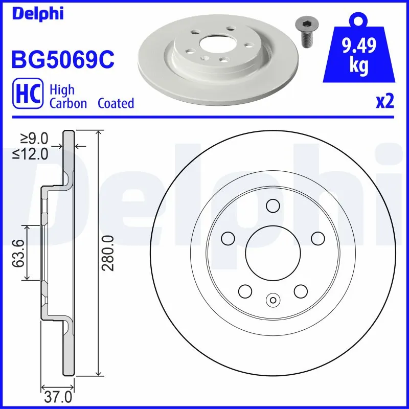 Brake Disc BG5069C