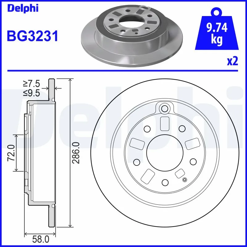 Brake Disc BG3231