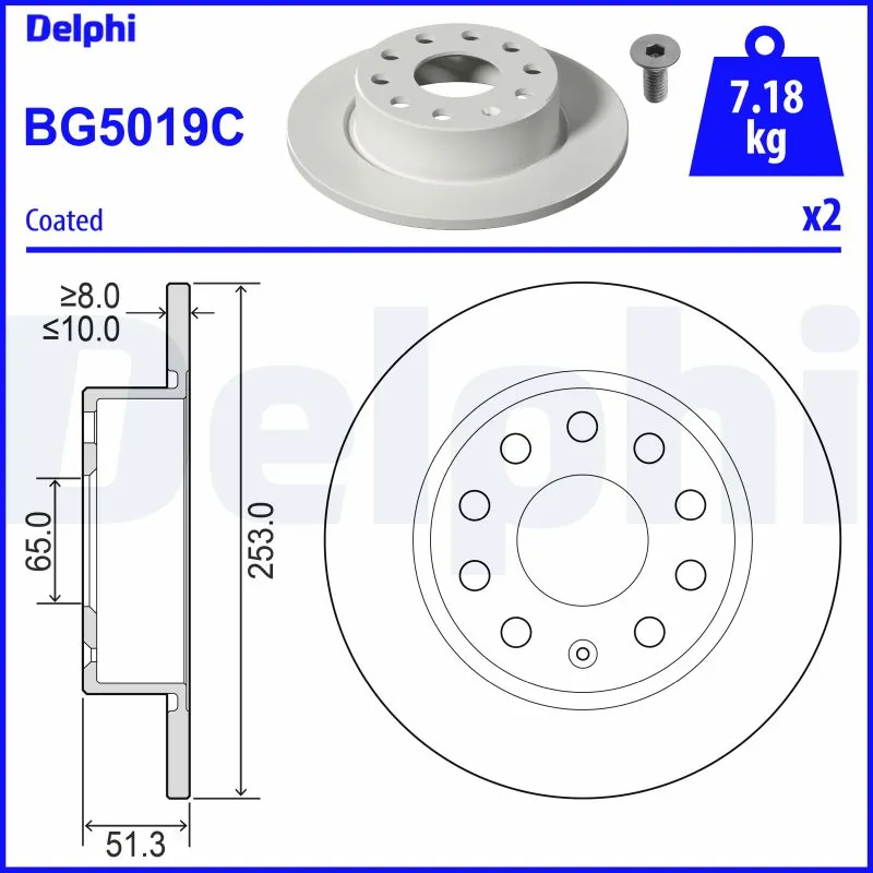 Brake Disc BG5019C