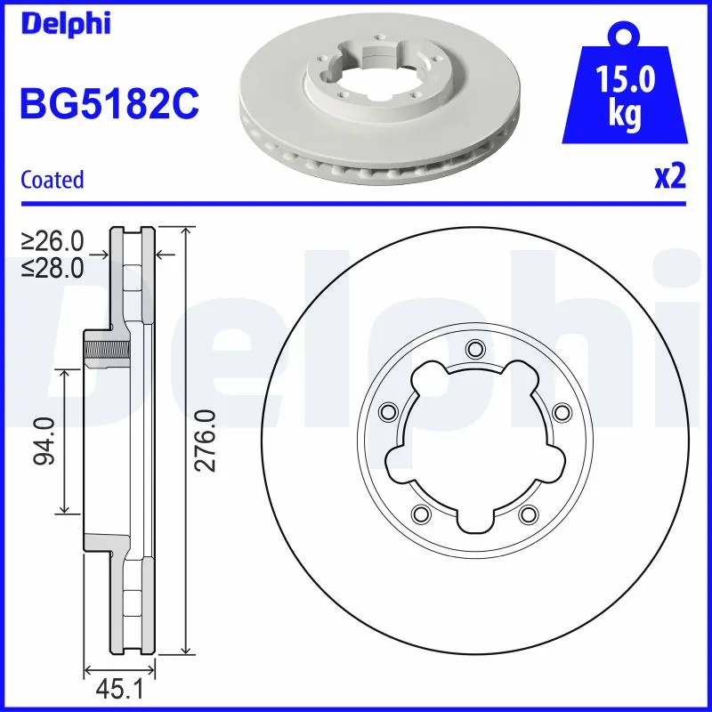 Brake Disc BG5182C