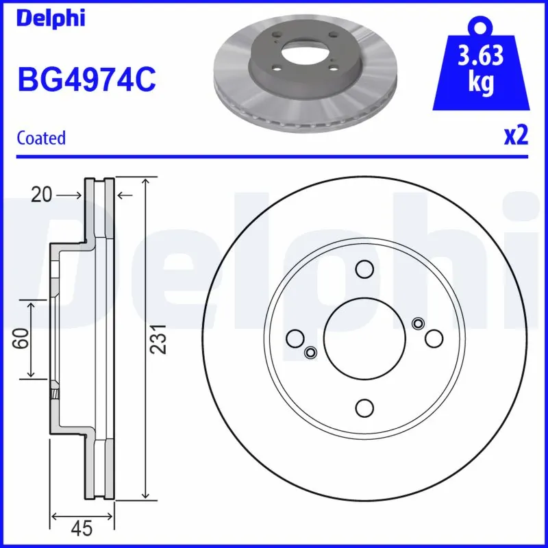 Brake Disc BG4974C