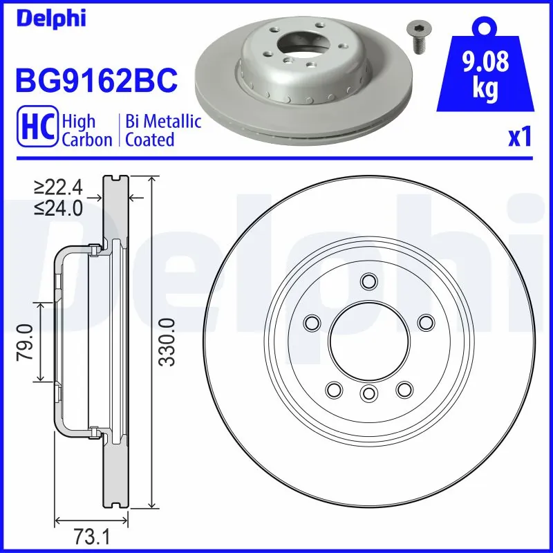 Brake Disc BG9162BC