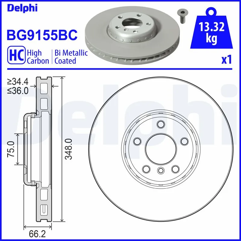 Brake Disc BG9155BC