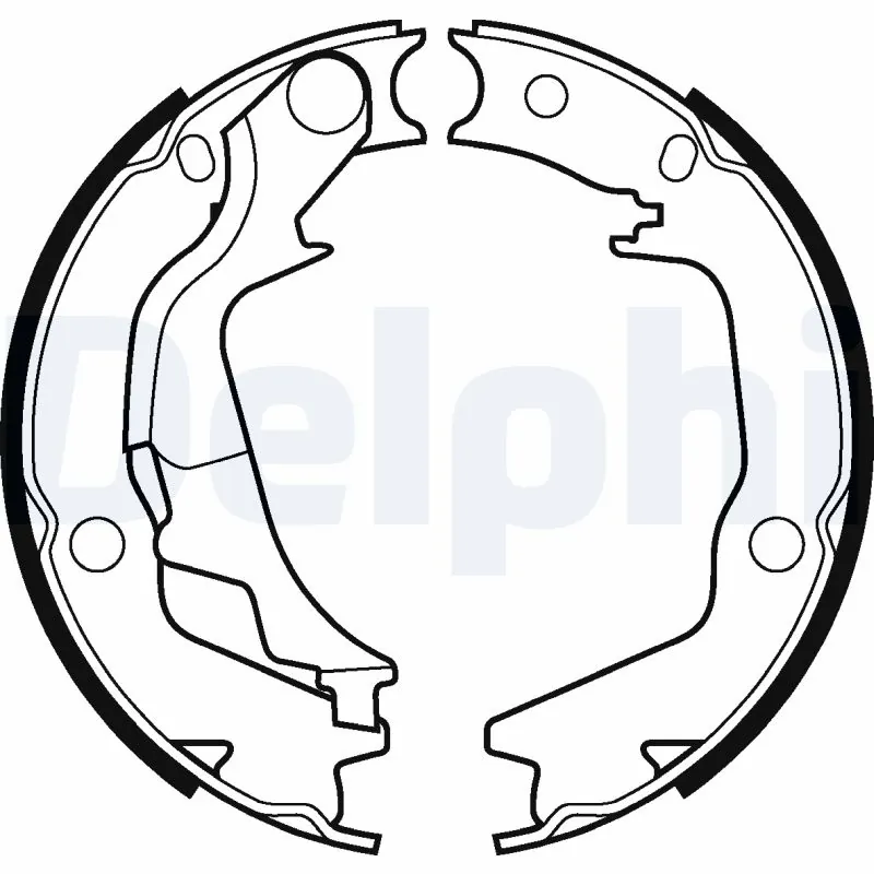 Brake Shoe Set, parking brake LS2042