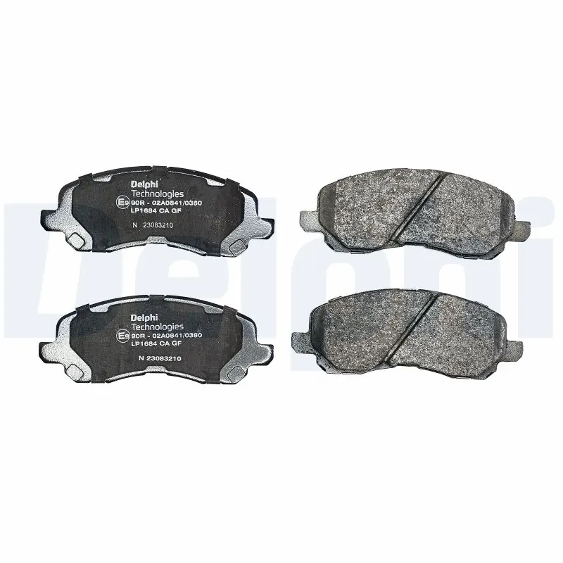 Brake Pad Set, disc brake LP1684