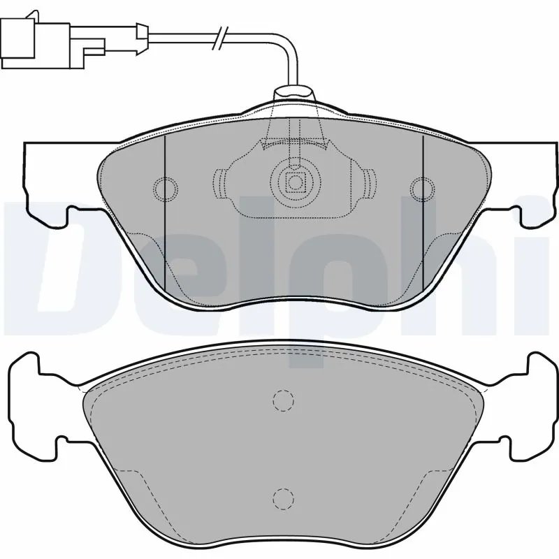 Brake Pad Set, disc brake LP1587