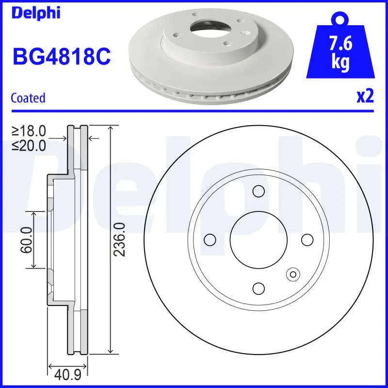 Brake Disc BG4818C