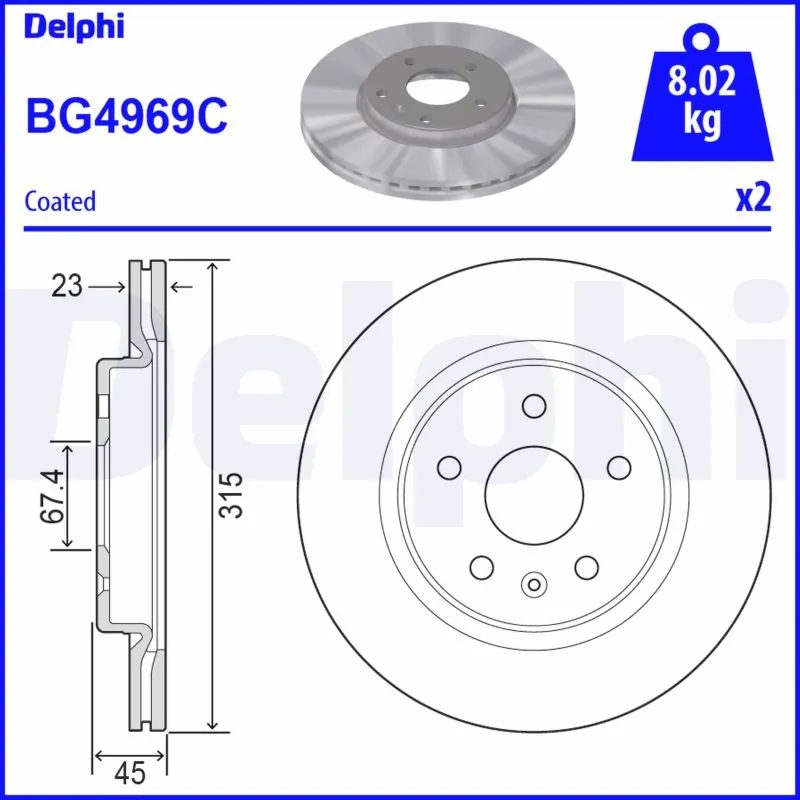 Brake Disc BG4969C