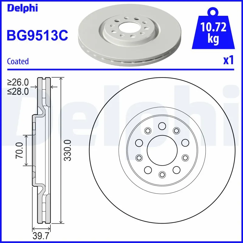 Brake Disc BG9513C