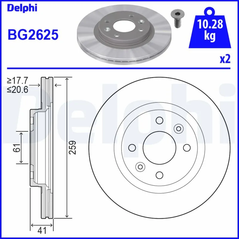 Brake Disc BG2625
