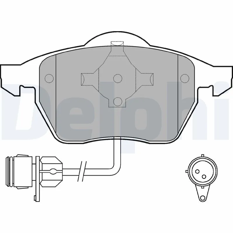 Brake Pad Set, disc brake LP784