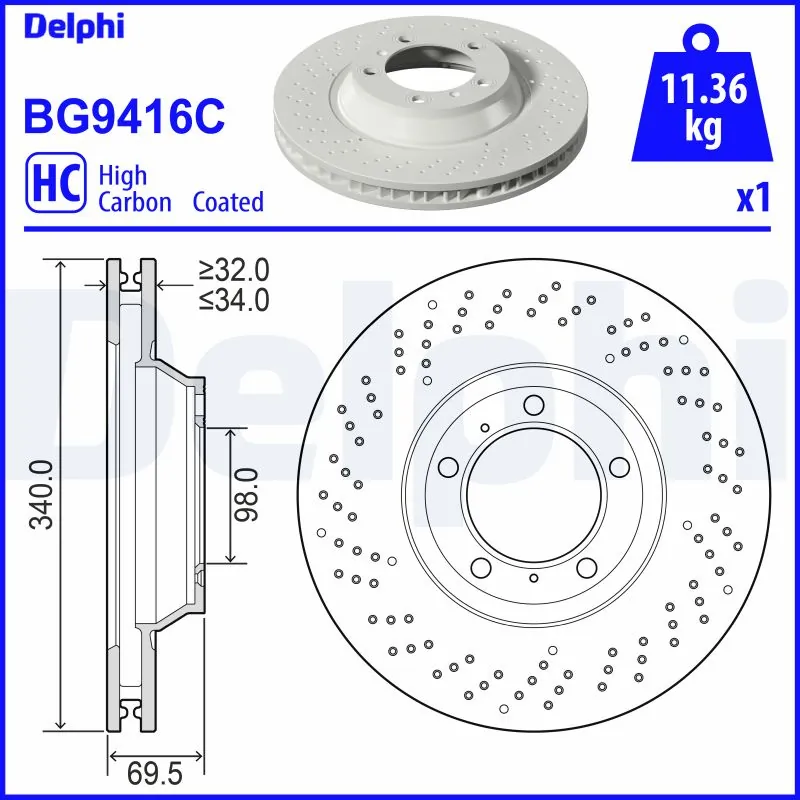 Brake Disc BG9416C