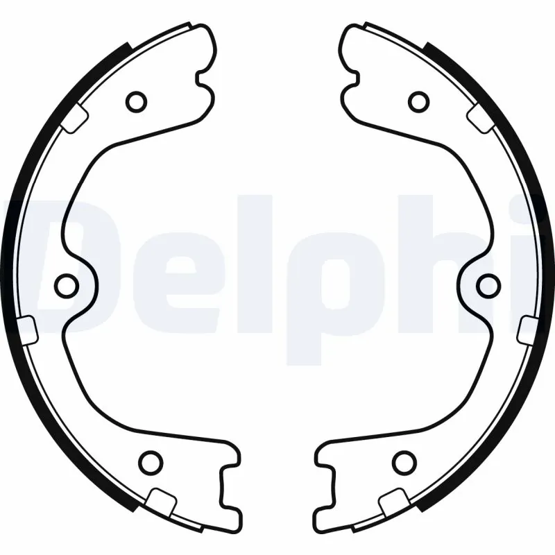 Brake Shoe Set, parking brake LS2037