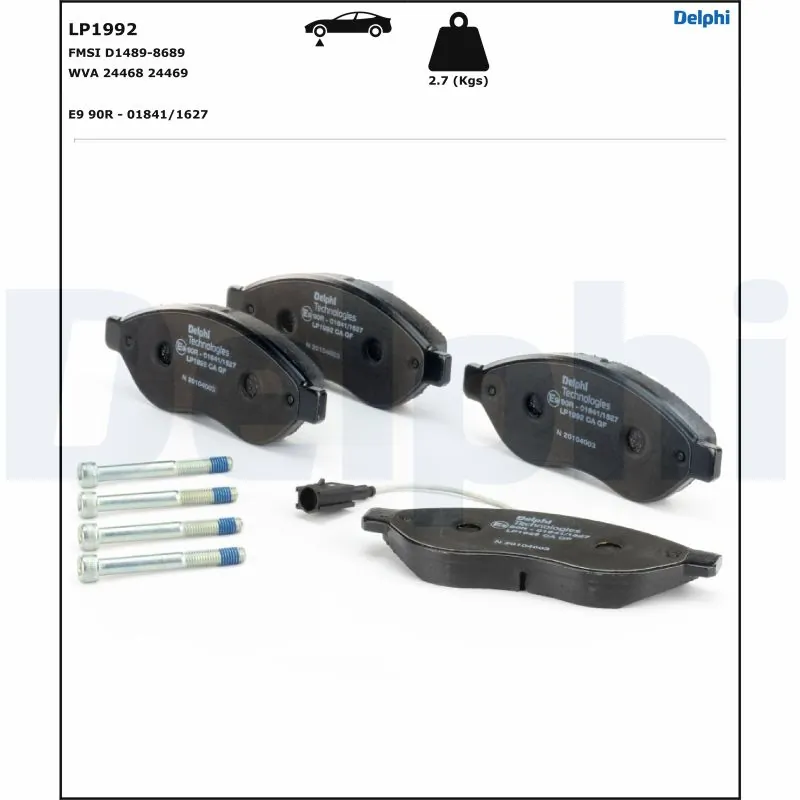 Brake Pad Set, disc brake LP1992