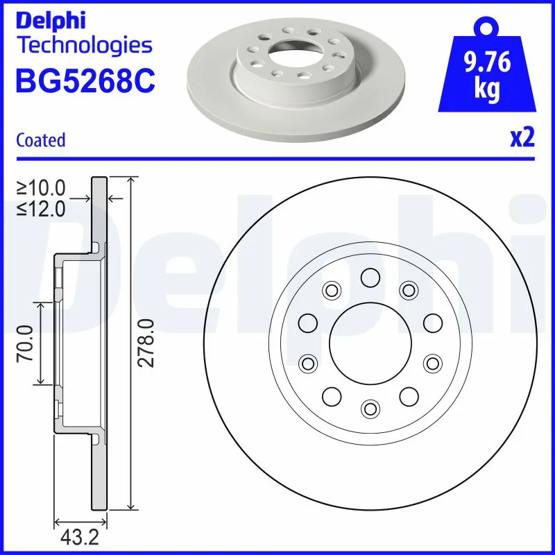 Brake Disc BG5268C