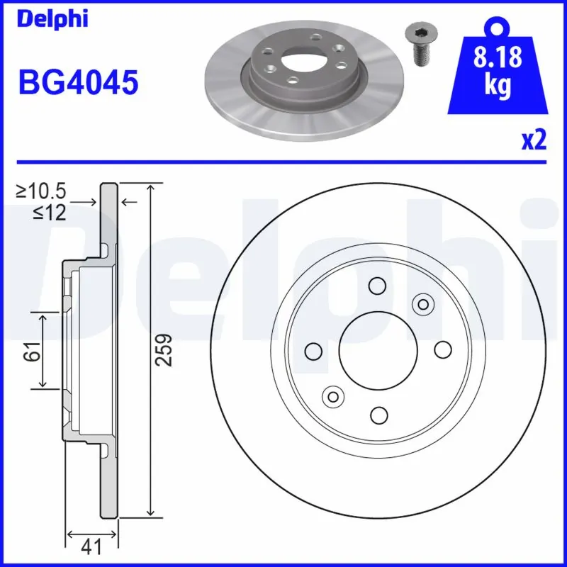 Brake Disc BG4045