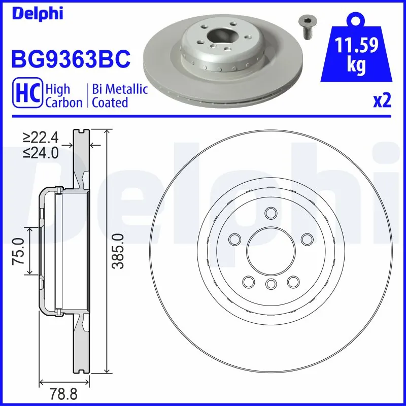 Brake Disc BG9363BC