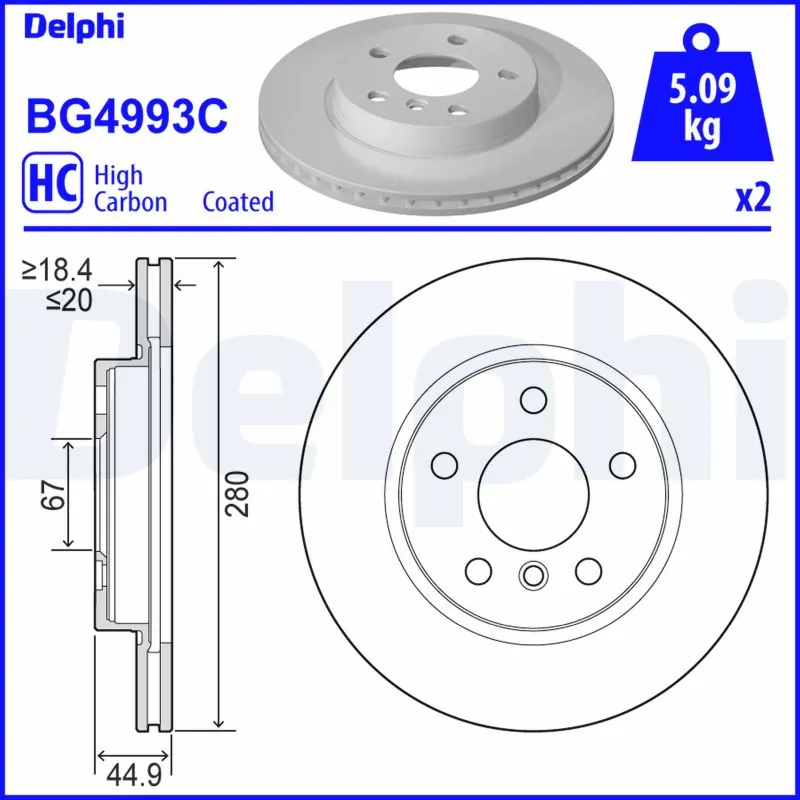 Brake Disc BG4993C