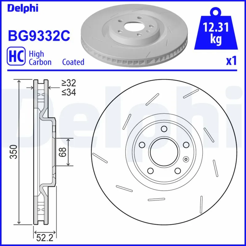 Brake Disc BG9332C