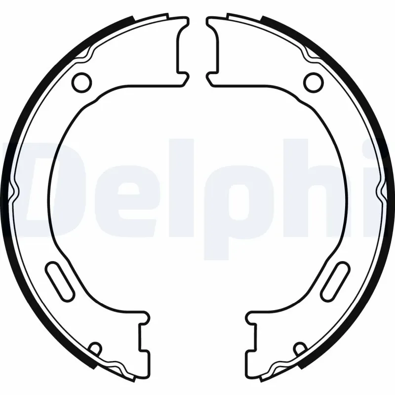 Brake Shoe Set, parking brake LS2076