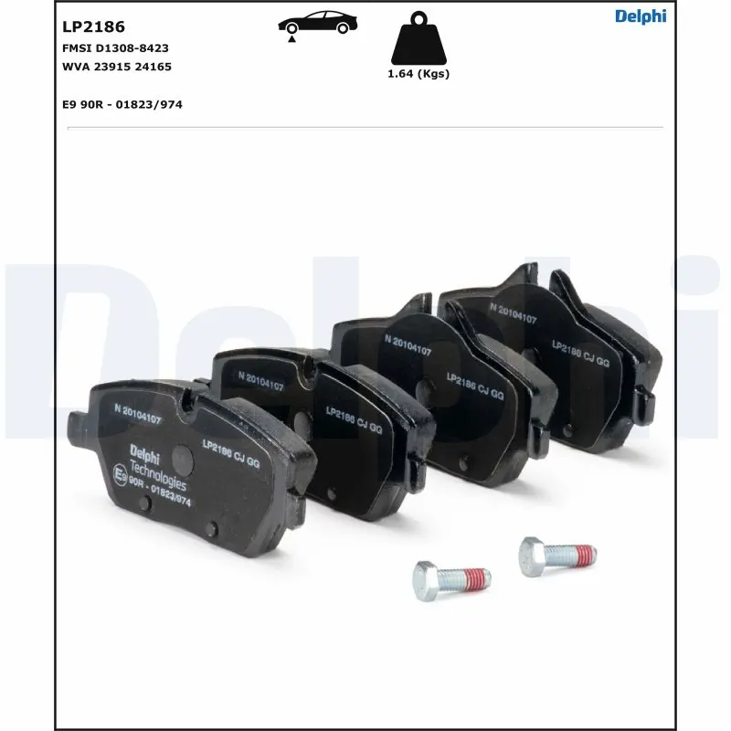 Brake Pad Set, disc brake LP2186