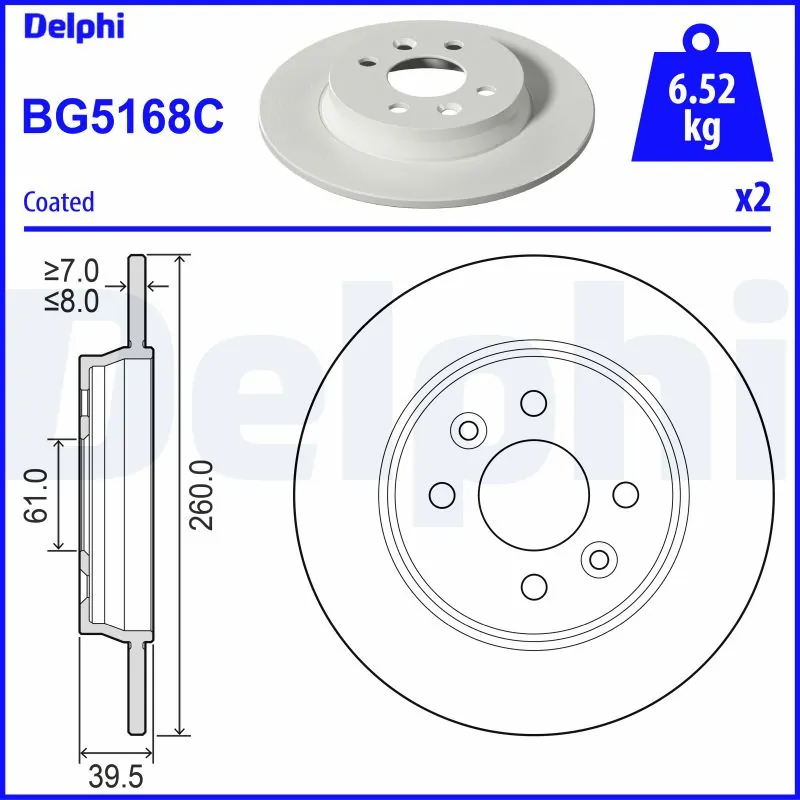 Brake Disc BG5168C